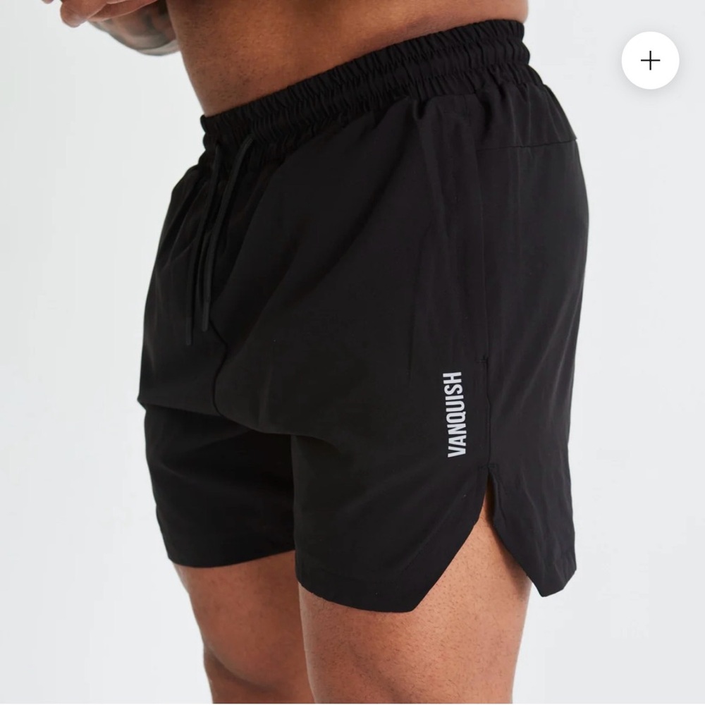 Vanquish Men's Black Performance Athletic Shorts